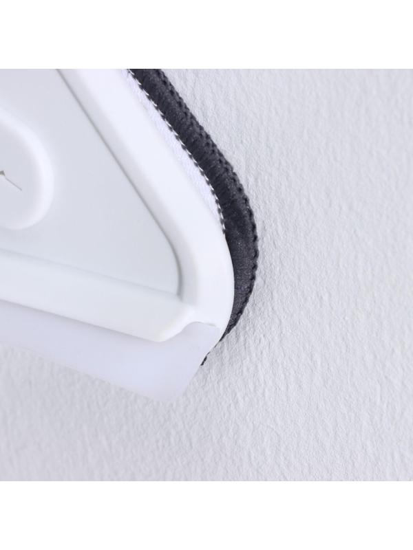 Окномойка с телескопической стальной ручкой и сгоном, 27×27×105(148) см, 2 насадки из микрофибры