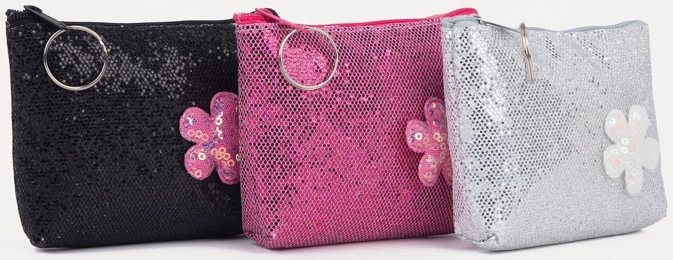 Кошелёк на молнии, цвет МИКС