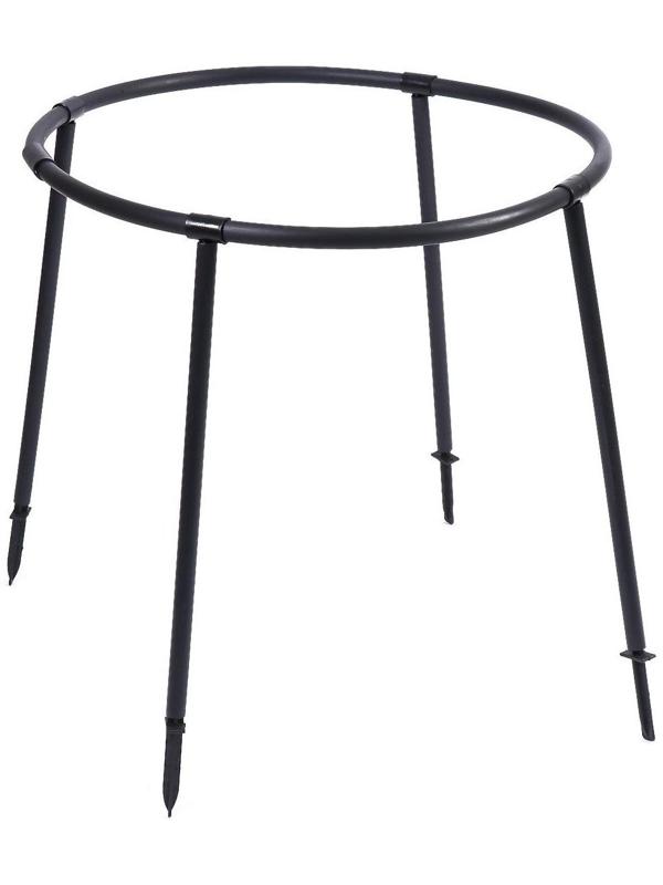 Кустодержатель, d = 64 см, h = 50 см, ножка d = 2 см, пластик, чёрный, «Смородина»