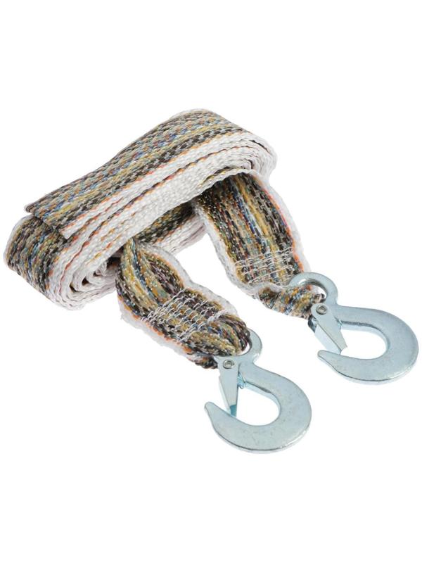 Трос буксировочный Stvol, лента 5 т, 4 м, 2 крюка, термопакет