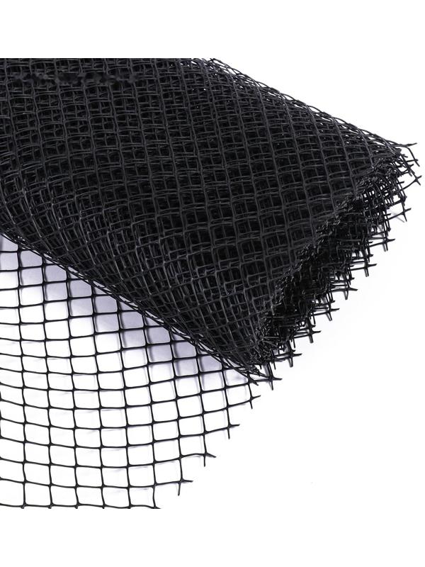 Сетка садовая, 1 × 10 м ячейка 15 × 15 мм, чёрная, Greengo
