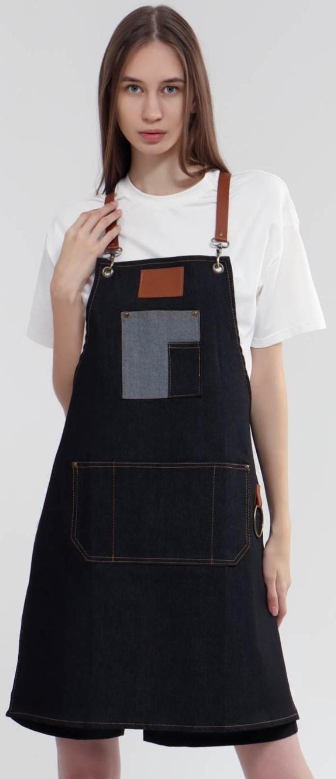Фартук для мастера, джинсовый, цвет чёрный
