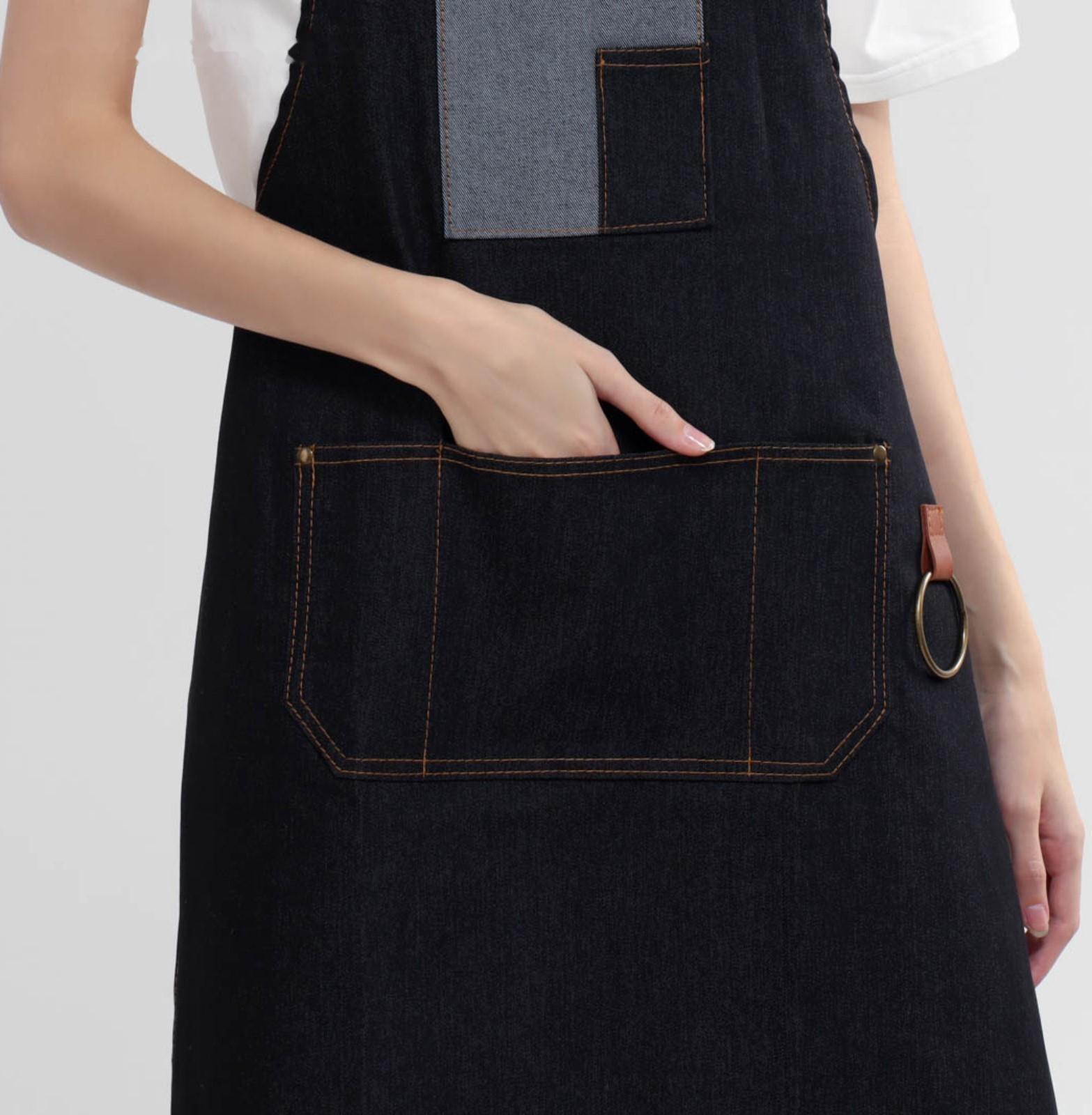 Фартук для мастера, джинсовый, цвет чёрный