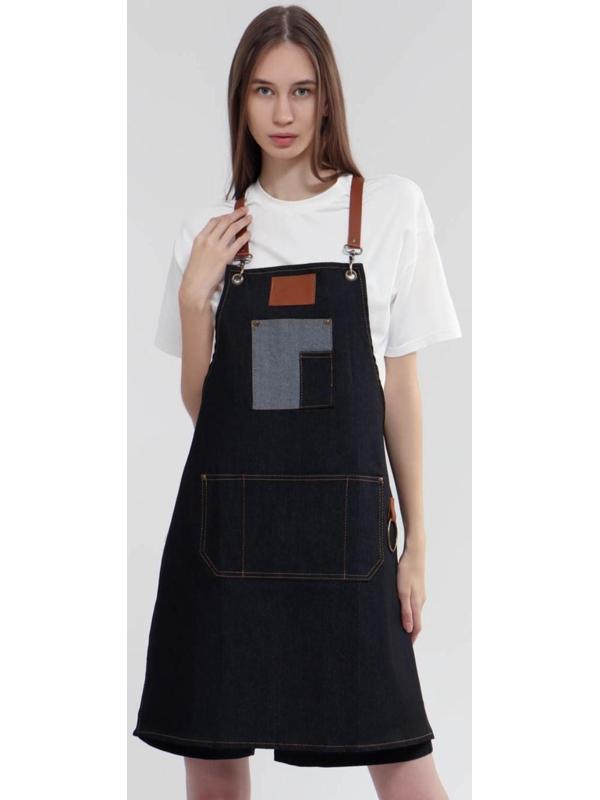 Фартук для мастера, джинсовый, цвет чёрный