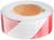 Светоотражающая лента, самоклеящаяся, бело-красная, 5 см х 25 м