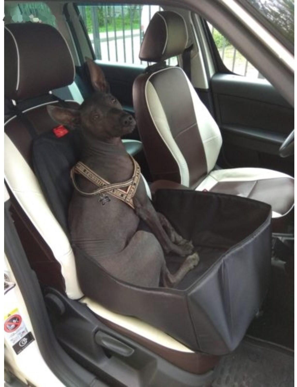 Гамак для перевозки животных на переднее сиденье, 45х 40 см, черный, 3 слоя, ПВХ 600