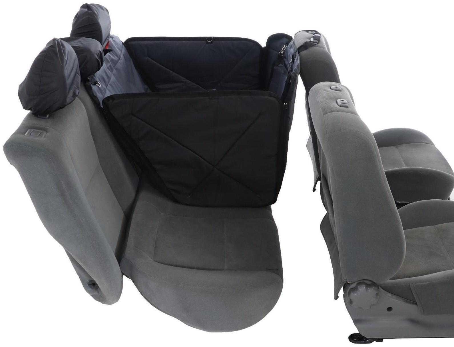 Гамак-трансформер для перевозки крупных собак 20+ кг, 145 х165 см, серый, поролон