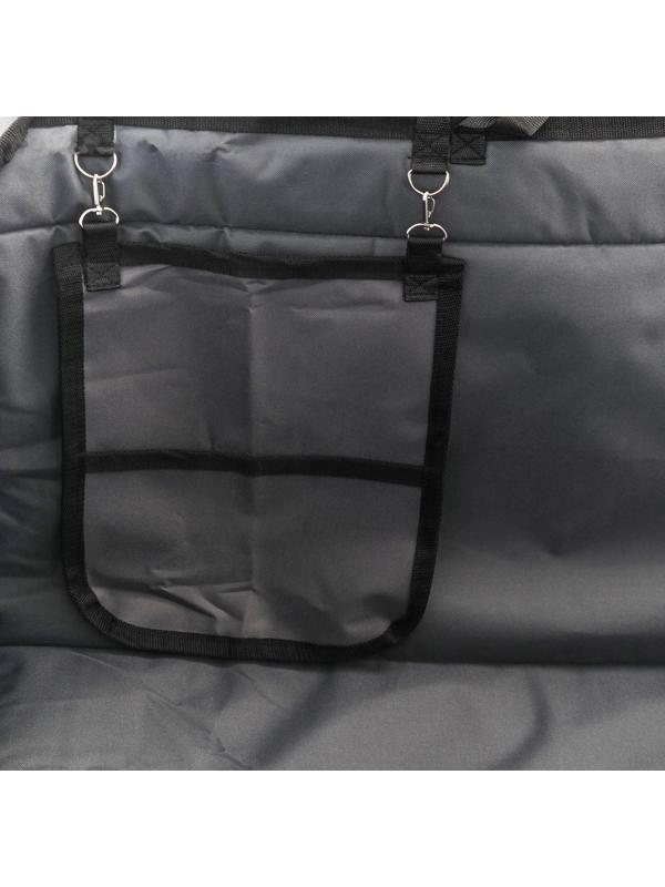 Гамак-трансформер для перевозки крупных собак 20+ кг, 145 х165 см, серый, поролон