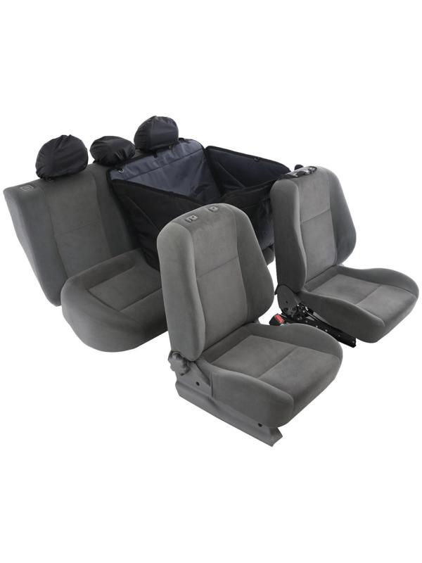 Гамак-трансформер для перевозки крупных собак 20+ кг, 145 х165 см, серый, поролон