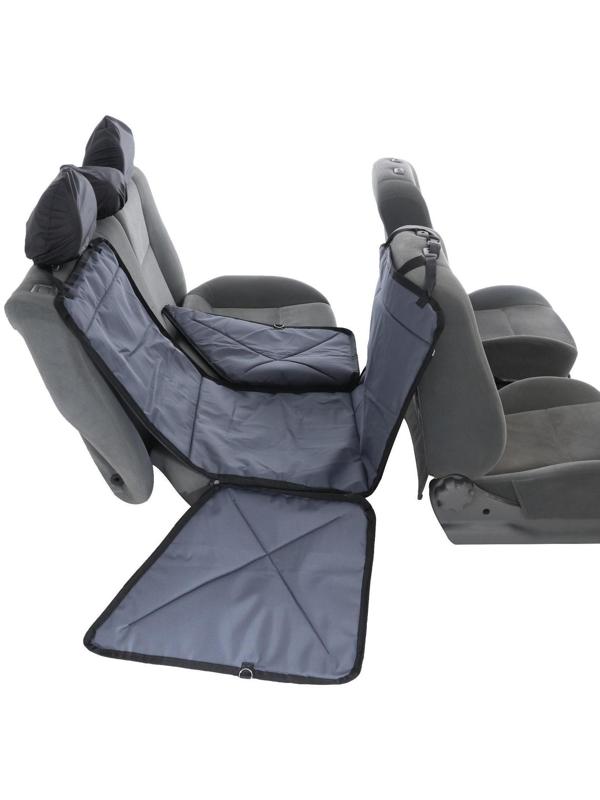 Гамак-трансформер для перевозки крупных собак 20+ кг, 145 х165 см, серый, поролон