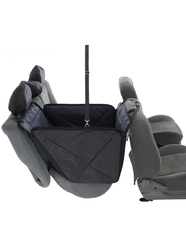 Гамак-трансформер для перевозки крупных собак 20+ кг, 145 х165 см, серый, поролон