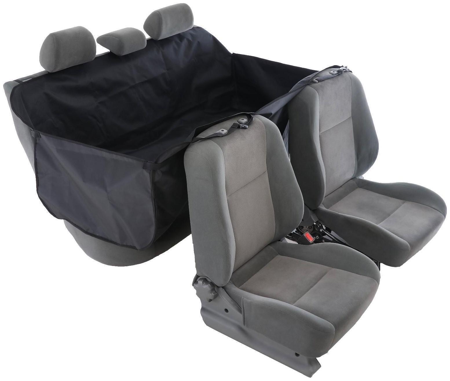 Гамак для перевозки животных, премиум 2 слоя, 145 х165 см, чёрный +сумка