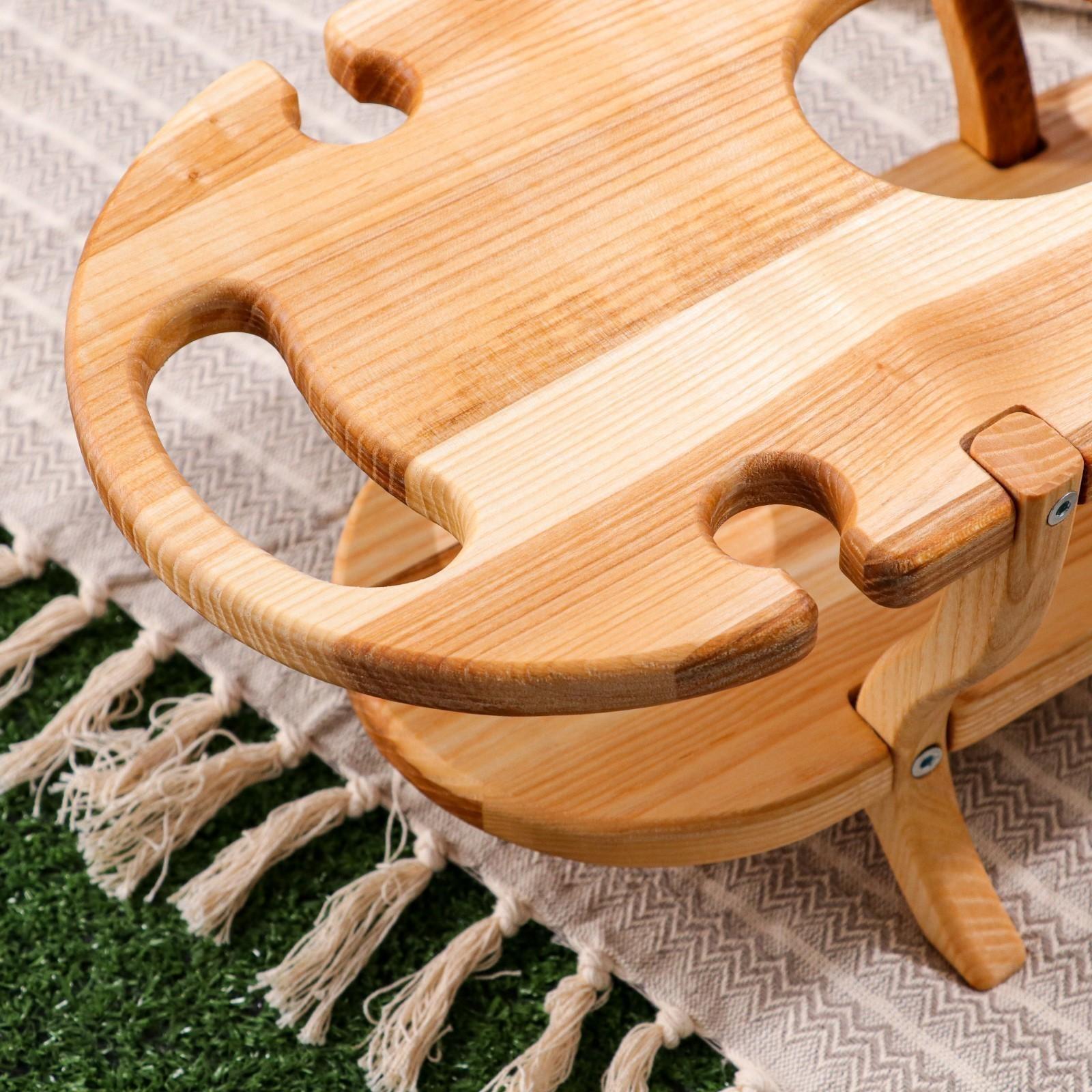 Подставка с блюдом для вина и закусок 