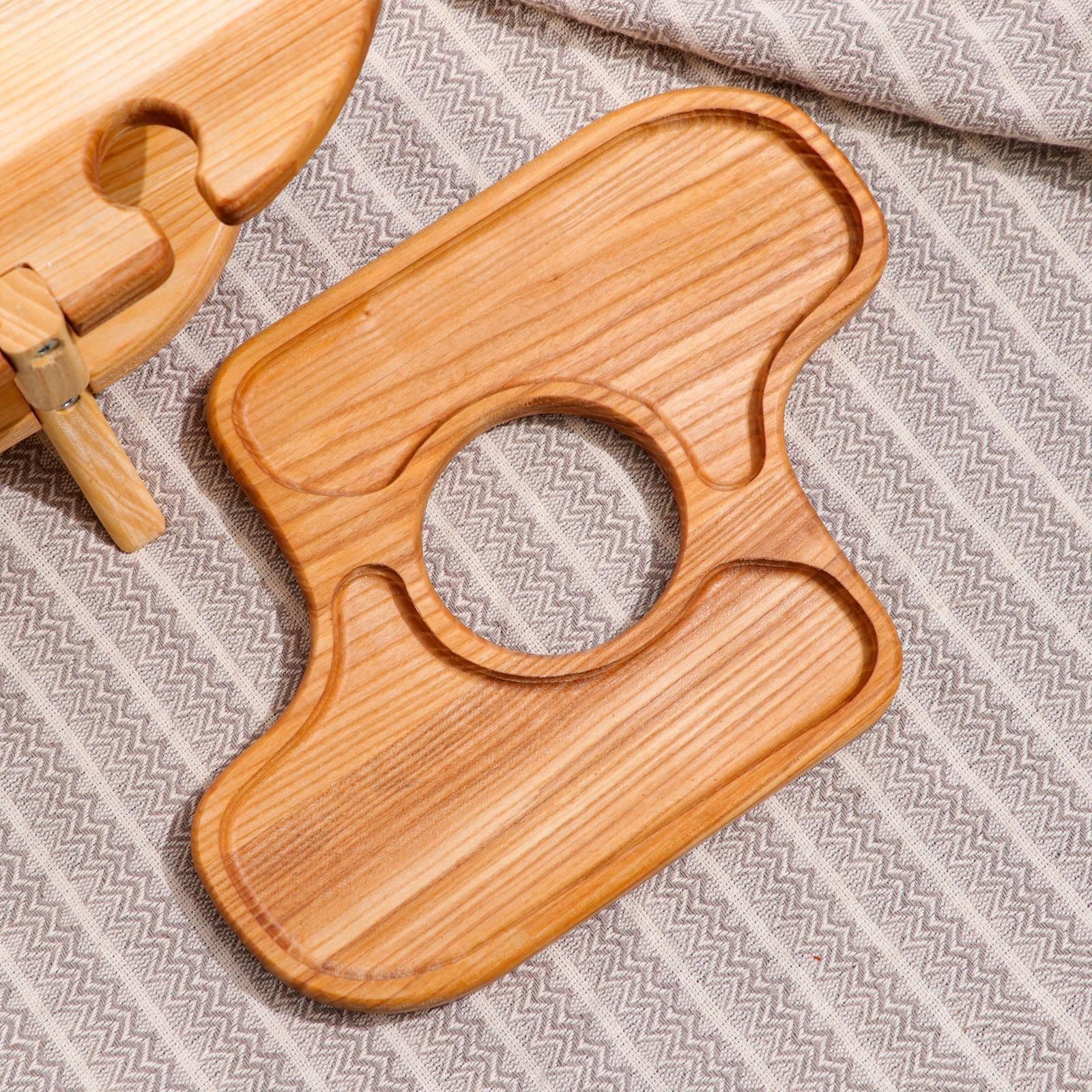 Подставка с блюдом для вина и закусок 