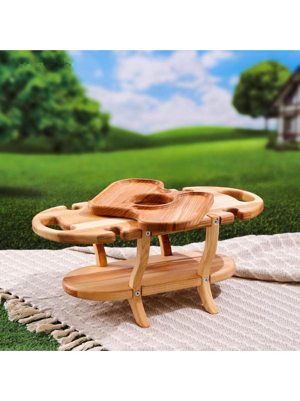 Подставка с блюдом для вина и закусок 