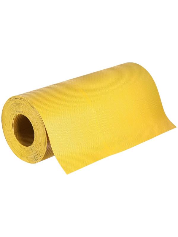 Лента бордюрная, 0.3 × 10 м, толщина 1.2 мм, пластиковая, жёлтая, Greengo