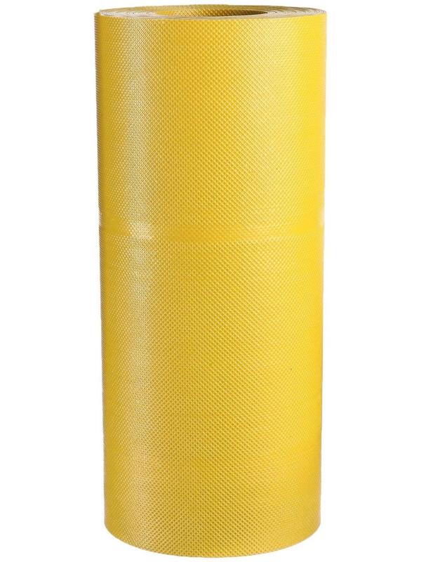 Лента бордюрная, 0.3 × 10 м, толщина 1.2 мм, пластиковая, жёлтая, Greengo