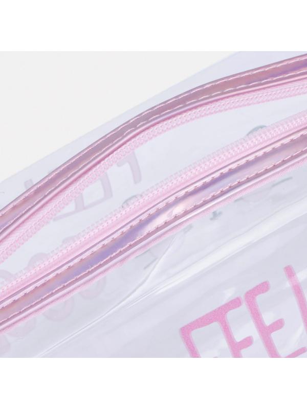 Косметичка на молнии, цвет прозрачный