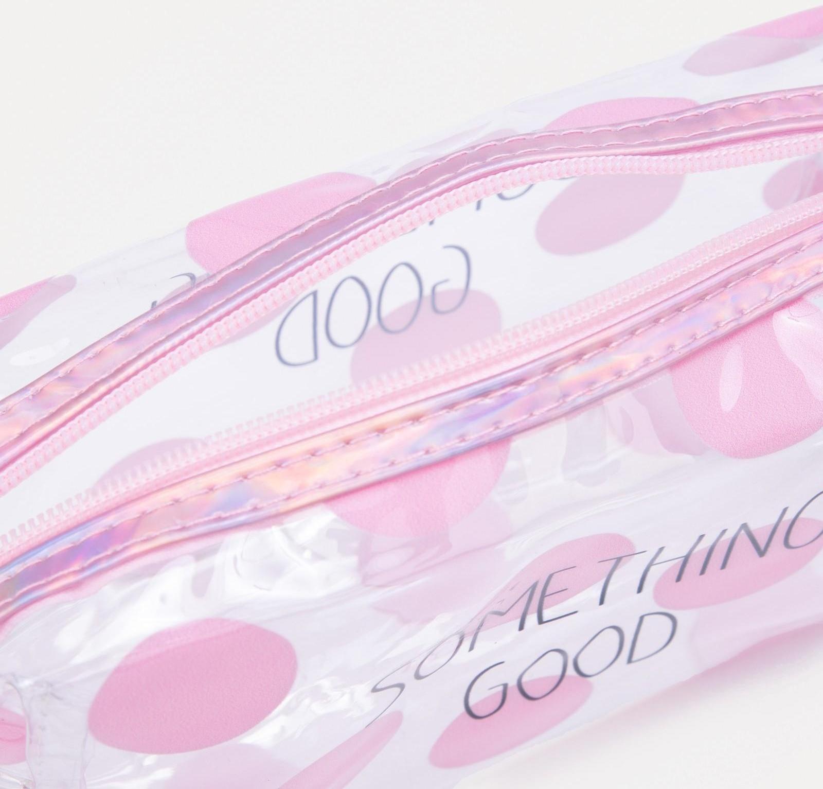 Косметичка на молнии, цвет прозрачный