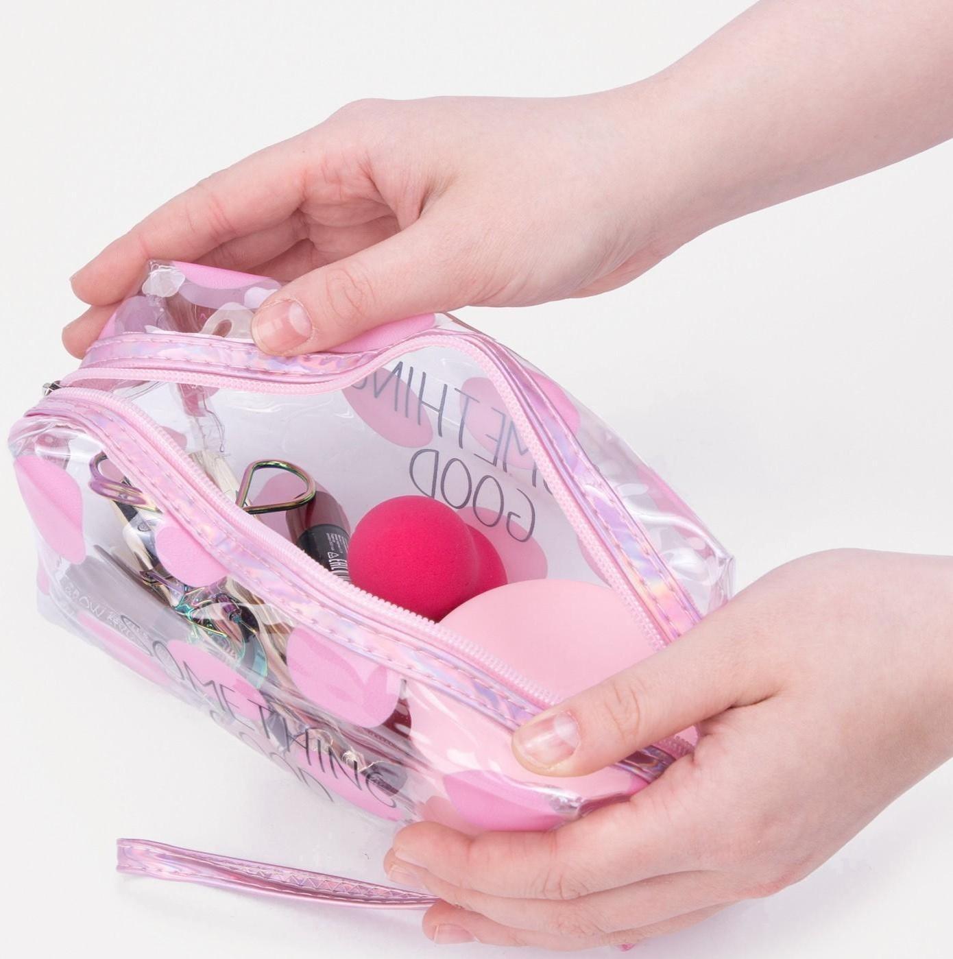 Косметичка на молнии, цвет прозрачный