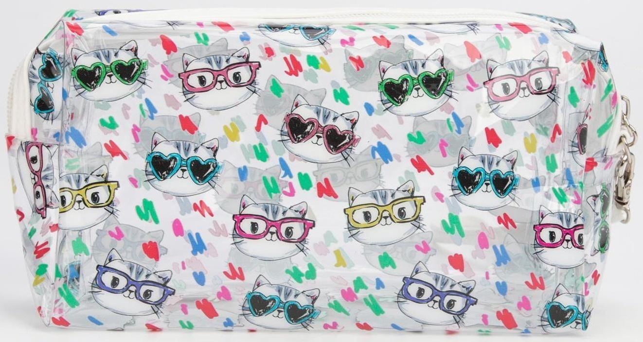 Косметичка на молнии, цвет прозрачный