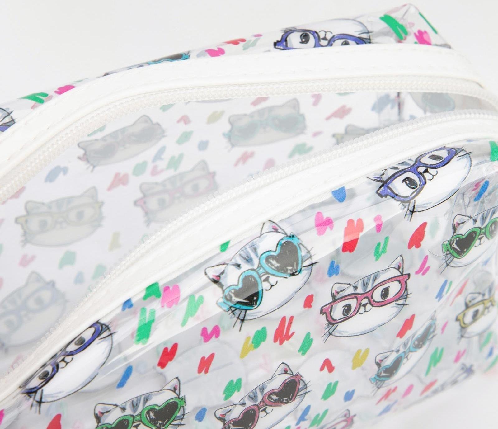 Косметичка на молнии, цвет прозрачный