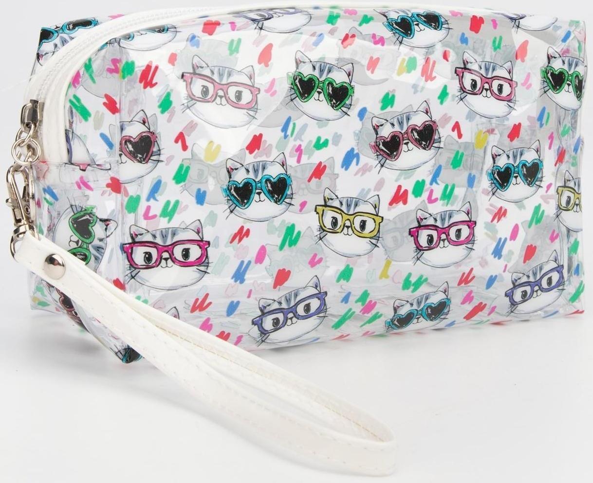 Косметичка на молнии, цвет прозрачный