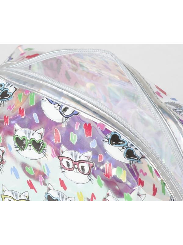 Косметичка на молнии, цвет прозрачный