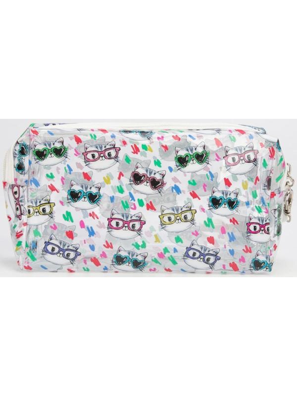 Косметичка на молнии, цвет прозрачный