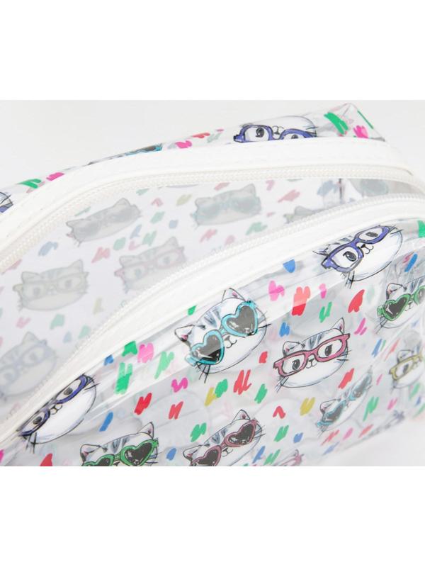 Косметичка на молнии, цвет прозрачный