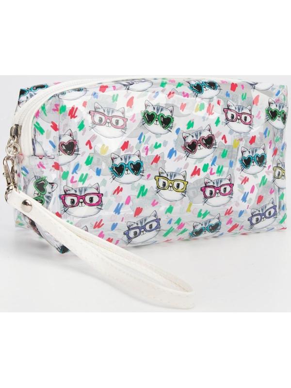 Косметичка на молнии, цвет прозрачный