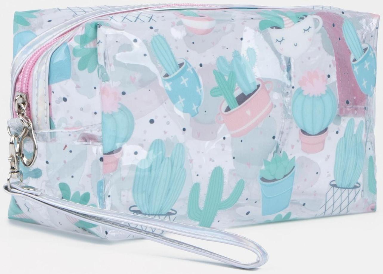 Косметичка на молнии, цвет прозрачный