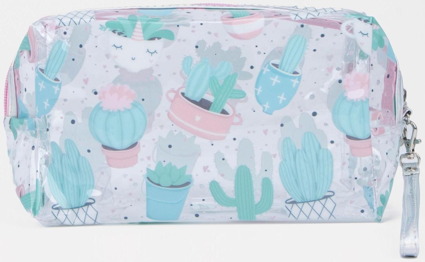 Косметичка на молнии, цвет прозрачный