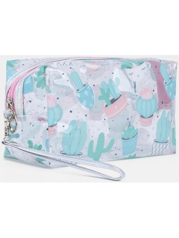Косметичка на молнии, цвет прозрачный