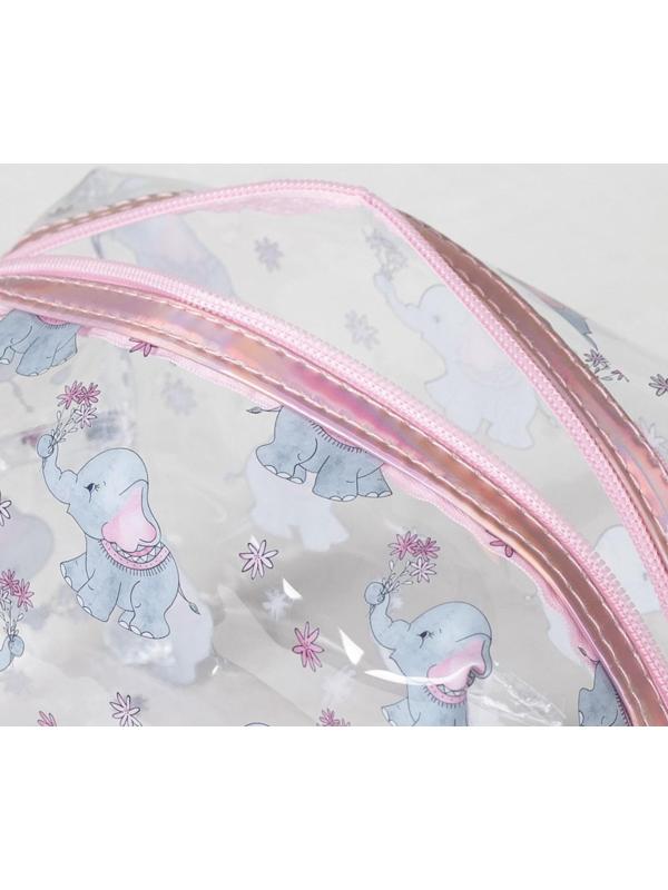 Косметичка на молнии, цвет прозрачный