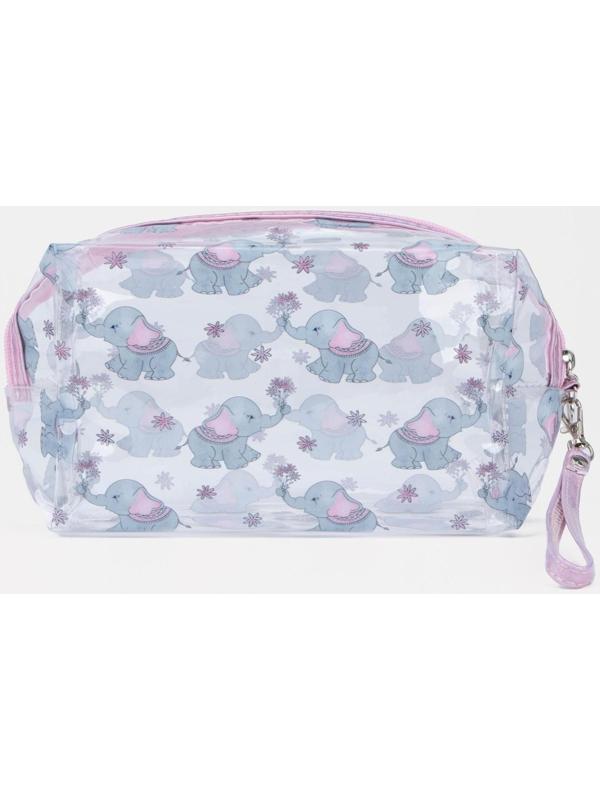 Косметичка на молнии, цвет прозрачный