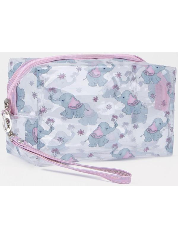 Косметичка на молнии, цвет прозрачный