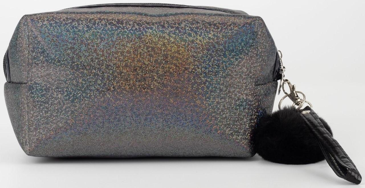 Косметичка на молнии, цвет чёрный