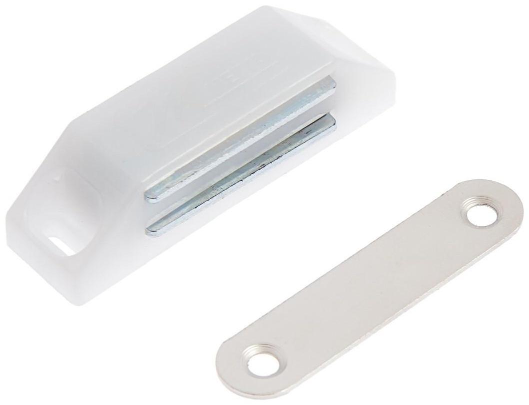 Магнит мебельный M002P, 60х13, средний, прозрачный