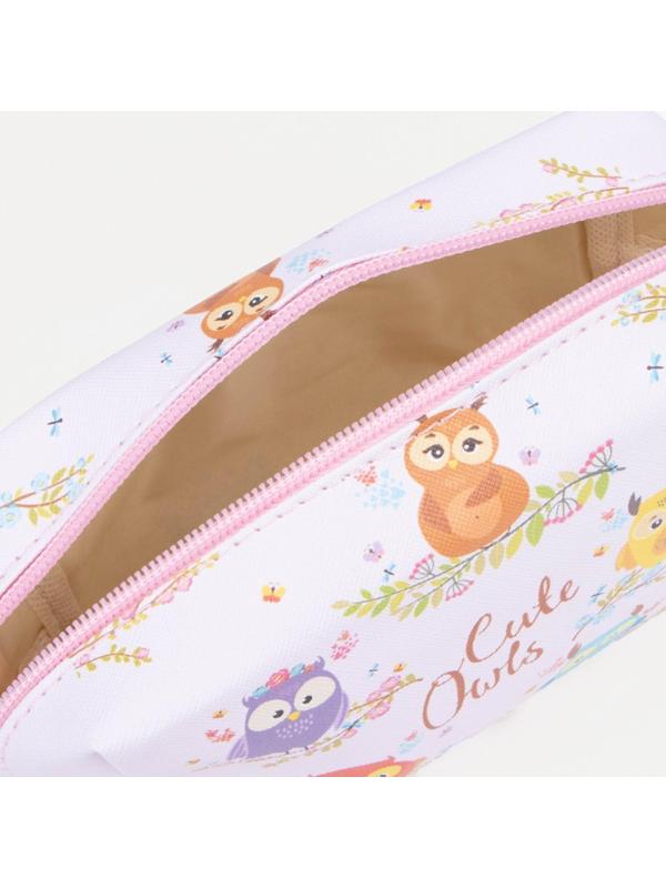 Косметичка на молнии, цвет розовый