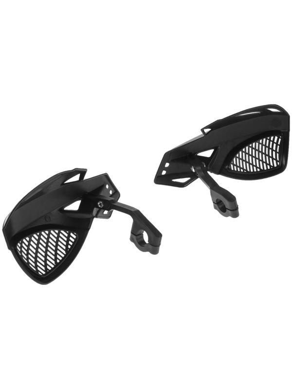 Защита рук на руль мотоцикла, пластик, черный, набор 2 шт