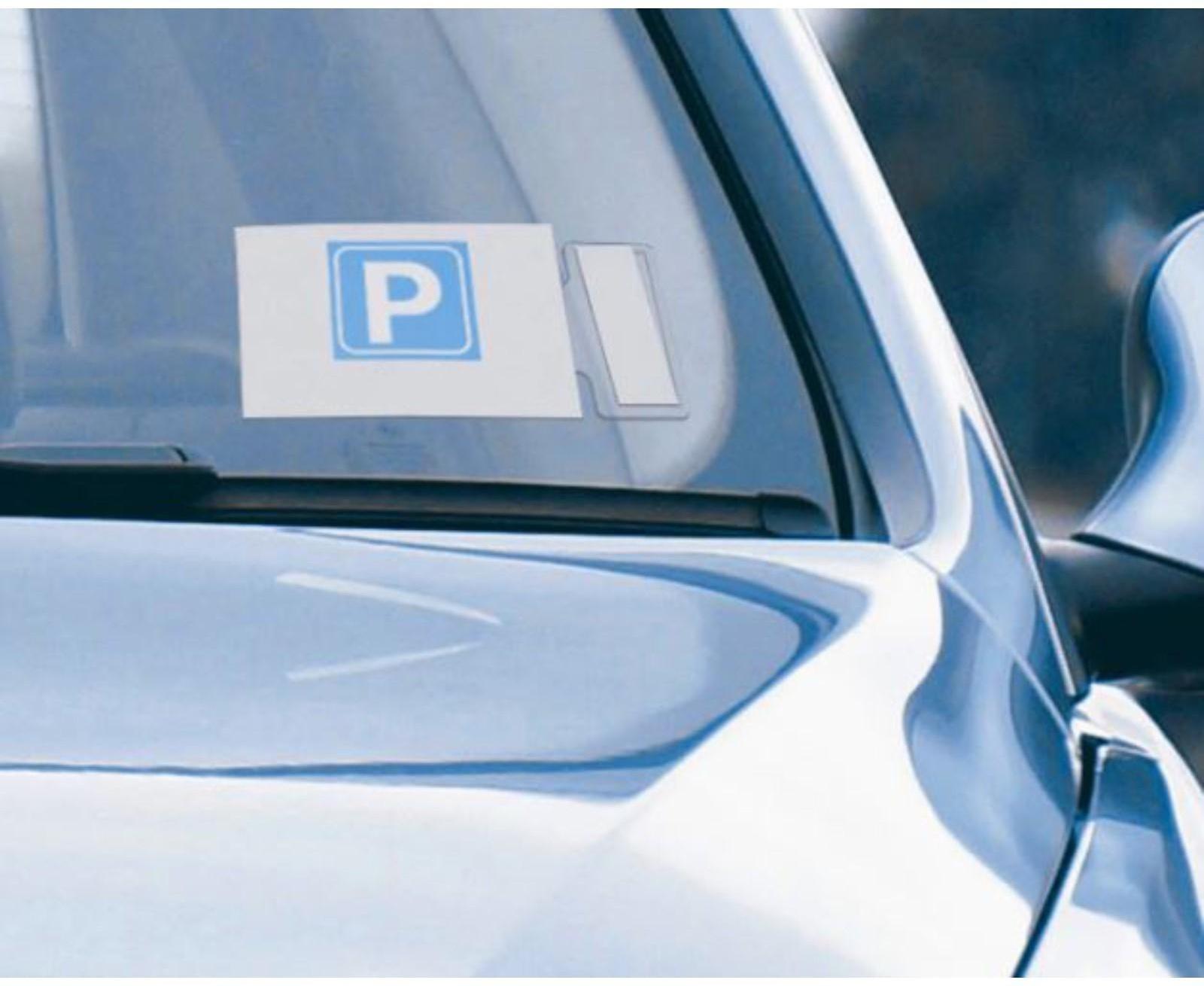 Зажим под лобовое стекло, 7.5х4 см, прозрачный