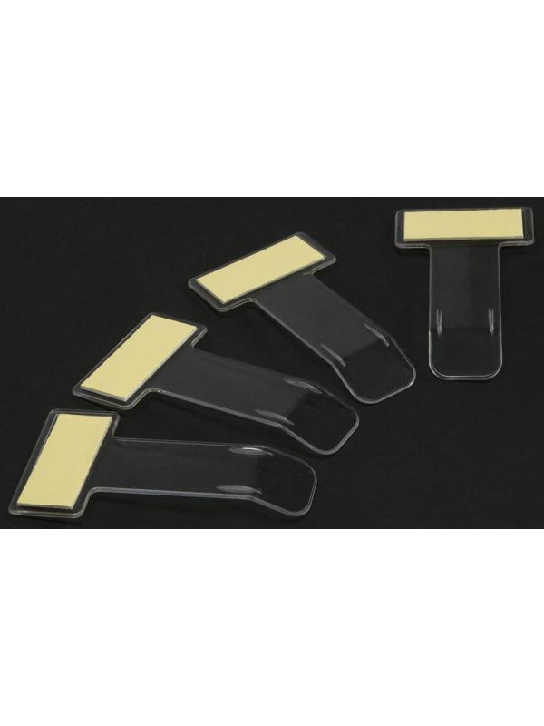 Зажим под лобовое стекло, 7.5х4 см, прозрачный