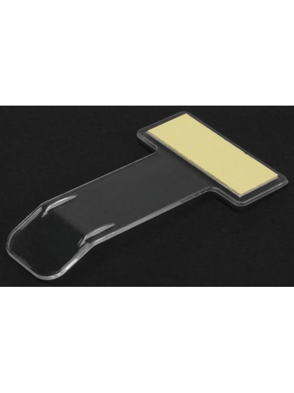 Зажим под лобовое стекло, 7.5х4 см, прозрачный