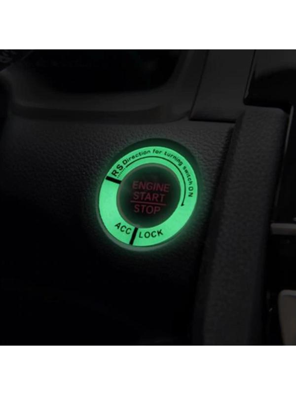 Накладка на замок зажигания TORSO, люминесцентная, d 3.4 см