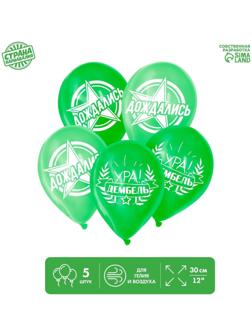 Шар латексный «Дембель», 5 шт., 12