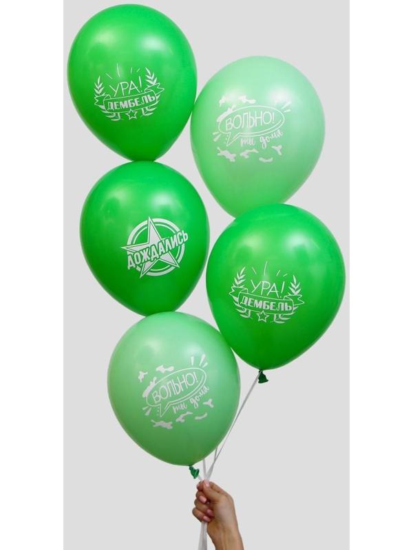 Шар латексный «Дембель», 5 шт., 12