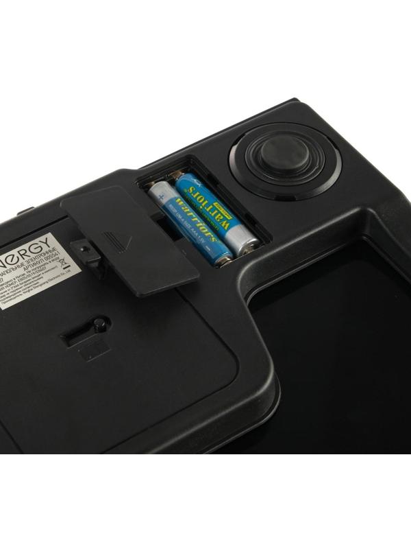 Весы напольные ENERGY EN-407, диагностические, до 180 кг, 2хААА, стекло, чёрные