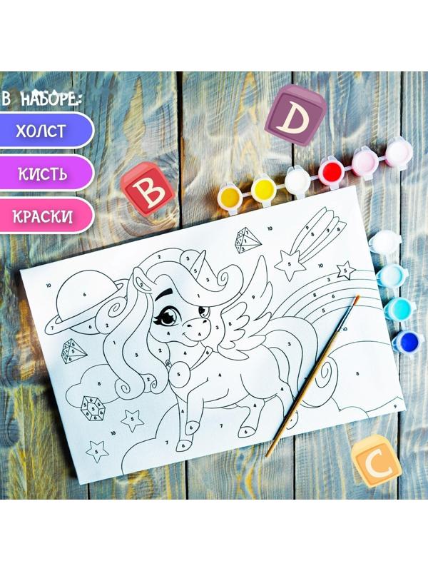 Картина по номерам «Волшебство единорога» 20×30 см