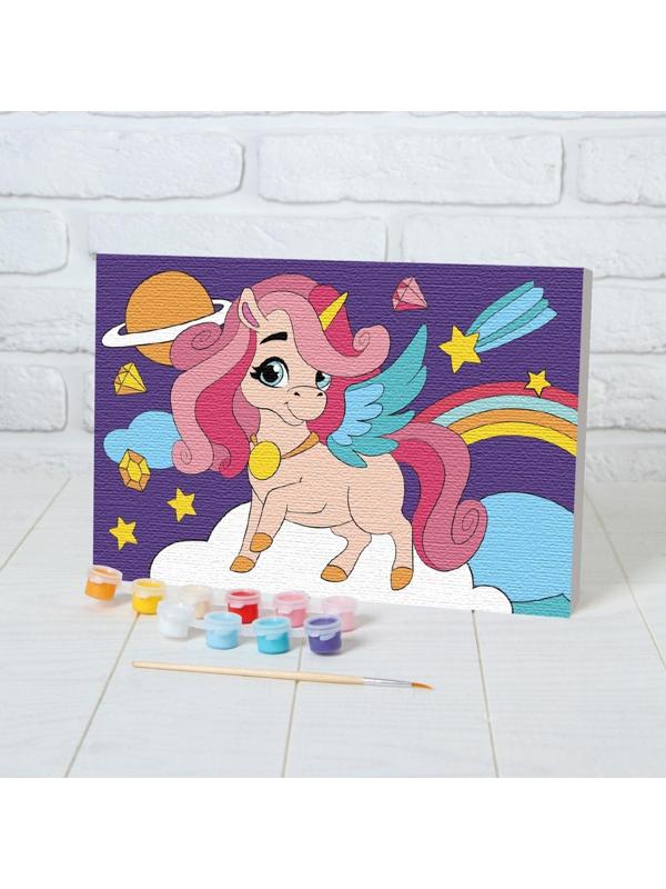 Картина по номерам «Волшебство единорога» 20×30 см